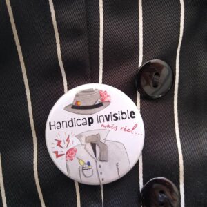 Badge - homme invisible
