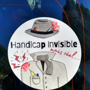 Autocollant voiture - Homme invisible